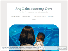 Tablet Screenshot of lakwatserang-guro.com